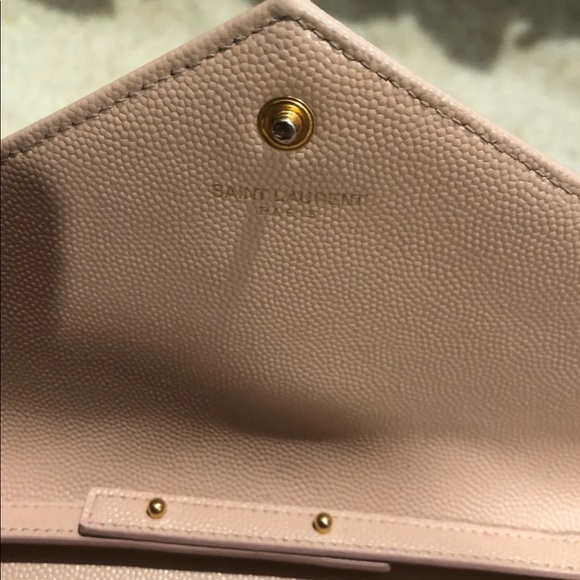 YSL wallet On Chain Pink Leather shoulder Bag - Picture 8 of 8